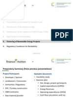 Financing of Renewable Energy Projects