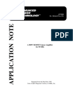 A 300W MOSFET Linear Amplifier For 50 MHZ APT9802