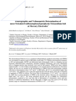 Polarographic and Voltammetric Determination of Meso-Tetrakis (4-Sulfonatophenyl) Porphyrin Tetrasodium Salt at Mercury Electrodes