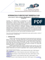 Determination of Gerotor Pump Theoretical Flow