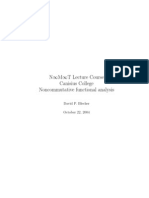 Blecher - Noncommutative Functional Analysis (Lecture)