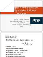 Sharif Digital Flow Introduction Part I: Synthesize & Power Analyze