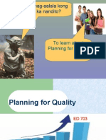 Education Planning For Quality