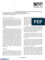 SPE 89334 Analysis of The Effects of Major Drilling Parameters On Cuttings Transport Efficiency For High-Angle Wells in Coiled Tubing Drilling Operations