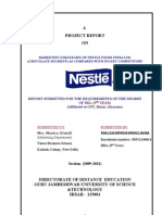 Nestle - Marketing Strategies of Nestle Foods India Ltd. Chocolate Segment As Compared With Its