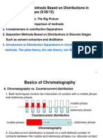 Separation Methods Based On Distributions in Discrete Stages (9/26/12)