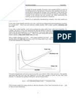 EOQ Sample Calculation.