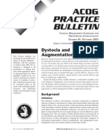 ACOG-49 Dystocia and Augmentation of Labor