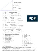 Revision Practise - PR Simple