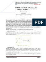 Fpga Interface For An Analog Input Module: Volume 2, Issue 4, April 2013