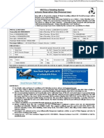 Irctcs E-Ticketing Service Electronic Reservation Slip (Personal User)