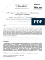 Multi-Objective Design Optimisation of Rolling Bearings Using Genetic Algorithms