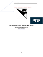 Hackproofing Lotus Domino Web Server: Ngssoftware Insight Security Research