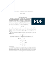 Intro To Lagrangian Mechanics