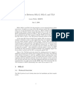 Differences Between Sslv2, Sslv3, and TLS: Loren Weith: 0600978 July 3, 2006