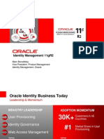 Identity Management 11gR2: Marc Boroditsky Vice President, Product Management Identity Management, Oracle