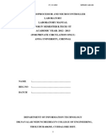 Microprocessor & Microcontroller Lab Manual