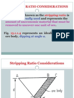 Stripping Ratio Considerations