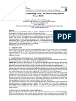 Fabrication and Simulating Solar Cell Devices Using Silvaco TCAD Tools