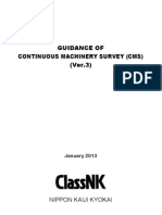 Guidance On Continuous Machinery Survey Cms e