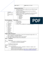 Siop Transformation Lesson Plan 5 13-5 15