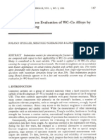 Fracture Toughness Evaluation of WC-Co Alloys by Indentation Testing