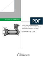 Hermetic Pumpen Canned Motor Pumps Catalogue For Model CN - CNF - CNK