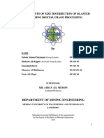 Measurements of Size Distribution of Blasted Rock Using Digital Image Processing