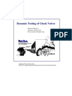 Dynamic Testing of Checkvalve