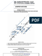 Juniper Industries Spring Balanced Watertight Hatch HingeS