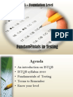 Chapter 1 - Fundamentals of Testing