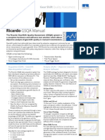 Ricardo GSQA Manual: Gear Shift Quality Assessment