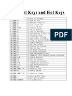 Hot Keys (Excel) 3