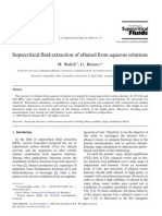 Supercritical Fluid Extraction of Ethanol From Aqueous Solutions 