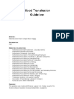 Blood Transfusion Guideline