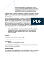 Distributed Database Vs Conventional Database