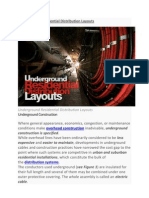 Underground Residential Distribution Layouts