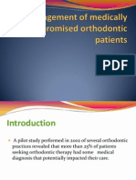 Management of Medically Compromised Orthodontic Patients