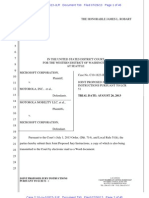 13-07-26 Microsoft-Motorola Agreed Jury Instructions