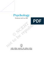 Psychology - Class XII - Contents