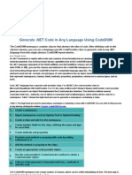 Generate - NET Code in Any Language Using CodeDOM