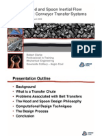 Hood and Spoon Inertial Flow Belt Conveyor Transfer Systems