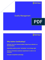 ISO 9001-14001, Quality Management, Rolls Royce (Orton, 2009)