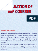 Esp Course Evaluation