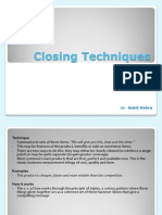 Closing Techniques: By: Ankit Mehra