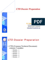 CTD Dossier Preparation: K. Srikantha Reddy K. Srikantha Reddy