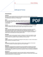 Glossary Metallurgy