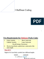 CH - 03 Huffman & Extended Huffman