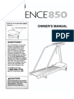 Weslo Cadence 859 Treadmill Manual