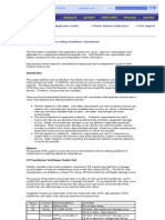 Overcurrent Coordination Setting Guidelines Transformers